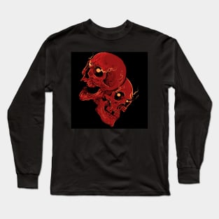 Red twins skeleton Long Sleeve T-Shirt